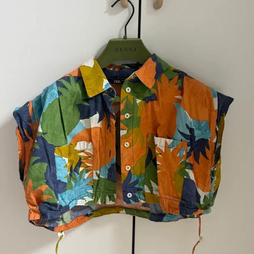 [BUNJANG] Zara Floral Short Sleeve Shirt / 자라 플로럴 셔츠 반팔 팝니다