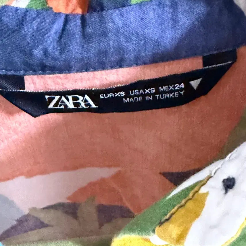[BUNJANG] Zara Floral Short Sleeve Shirt / 자라 플로럴 셔츠 반팔 팝니다