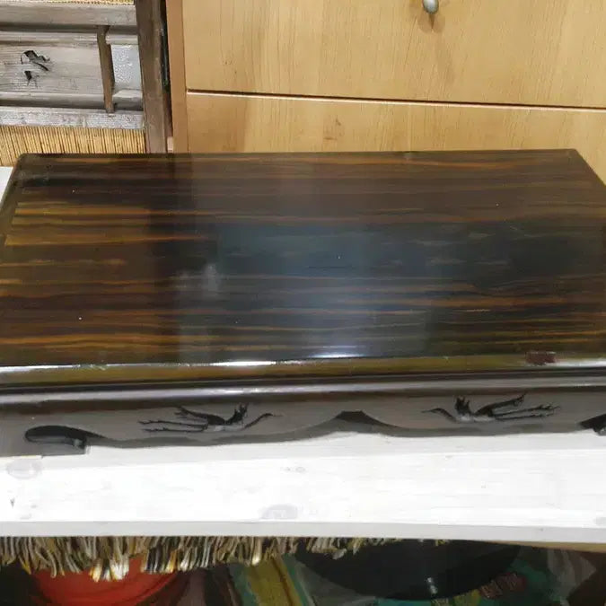 [BUNJANG] 1960s Japanese Wooden Pedestal / Tea Table / 1960 일본 원목 무늬 좌대 혹은 차탁