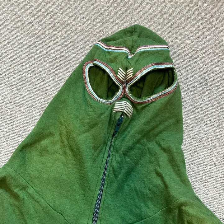 [BUNJANG] PPFM Japanese Punk Mask Hoodie Zip-Up / PPFM 일본 펑크 복면 후드 집업