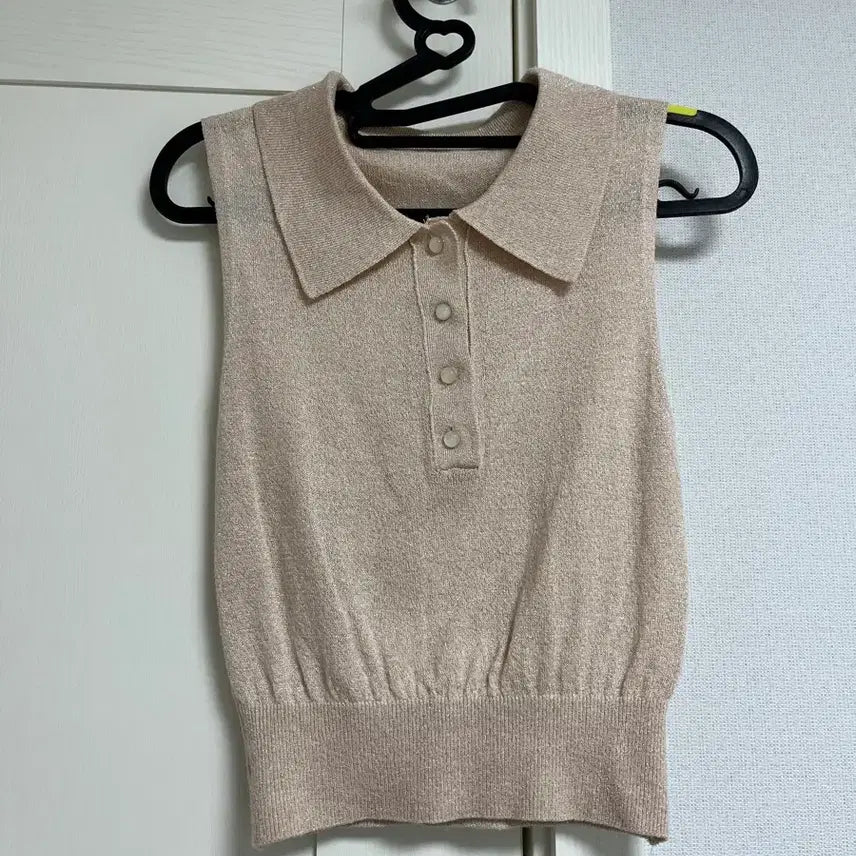 [BUNJANG] RERU Sleeveless Knit Polo Vest / 수입의류 러루 나시 니트 폴로 베스트