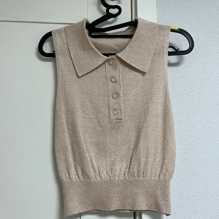 [BUNJANG] RERU Sleeveless Knit Polo Vest / 수입의류 러루 나시 니트 폴로 베스트