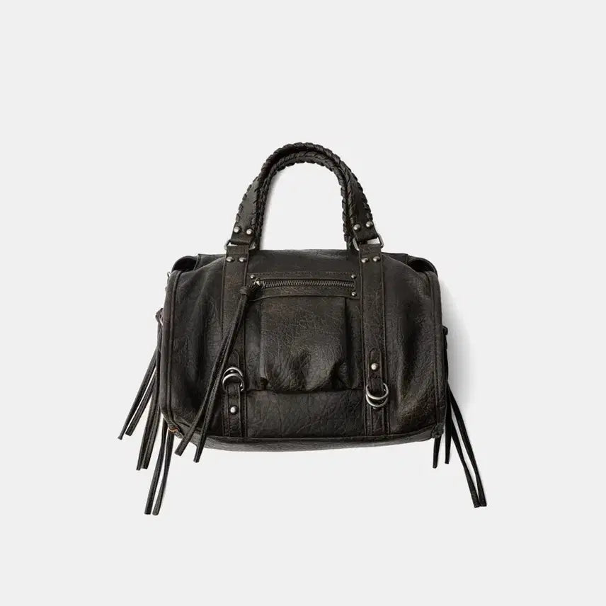 [BUNJANG] Bershka Strappy Worn Effect Bowling Bag / 버쉬카 스트랩 워른 이펙트 볼링백