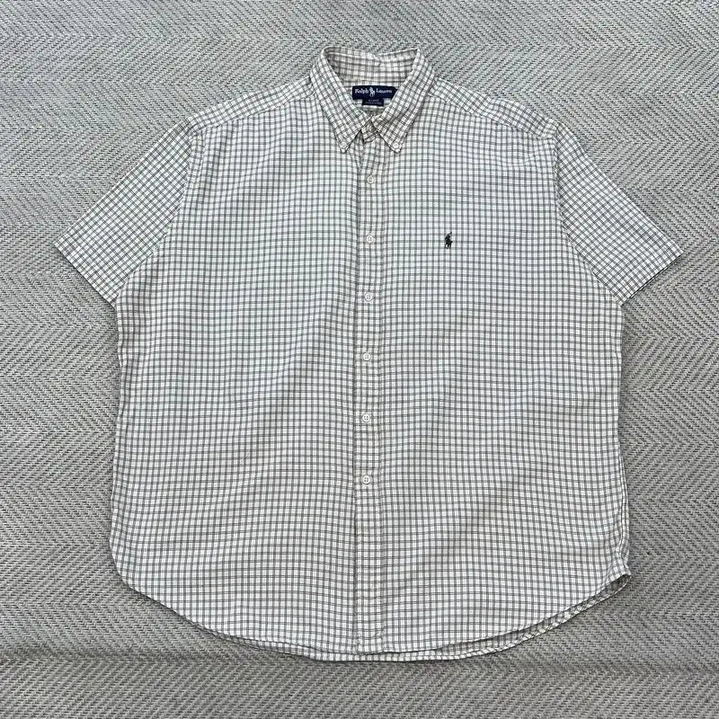 [BUNJANG] Polo Ralph Lauren Check Half Sleeve Shirt / 폴로랄프로렌 체크 하프 셔츠 r3655