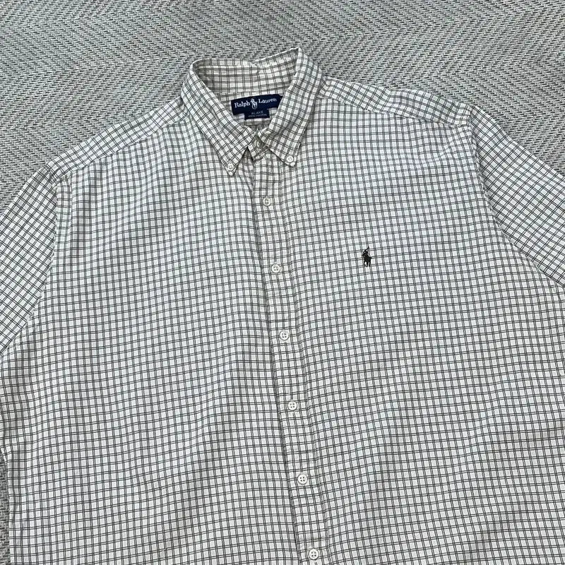 [BUNJANG] Polo Ralph Lauren Check Half Sleeve Shirt / 폴로랄프로렌 체크 하프 셔츠 r3655