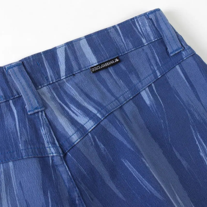 [BUNJANG] Dolce &amp; Gabbana Vintage Blue Pattern Denim Pants / 돌체앤가바나 DOLCE&amp;GABBANA 빈티지 블루 패턴 데님 팬츠