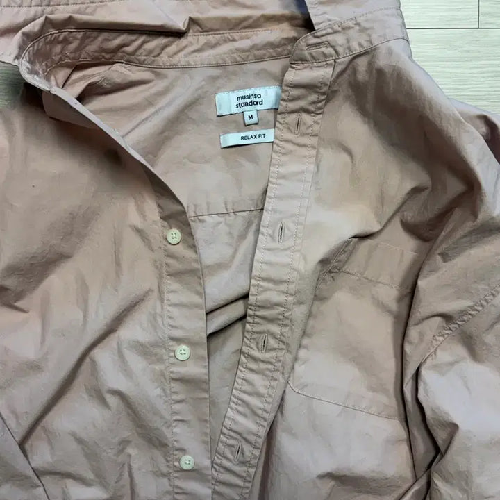 [BUNJANG] Musinsa Standard Relaxed Poplin Shirt Desert Pink / 무신사스탠다드 릴렉스드 포플린 셔츠 데저트핑크 m size