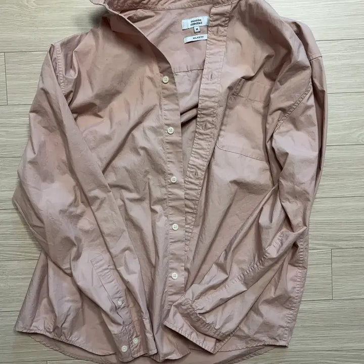 [BUNJANG] Musinsa Standard Relaxed Poplin Shirt Desert Pink / 무신사스탠다드 릴렉스드 포플린 셔츠 데저트핑크 m size