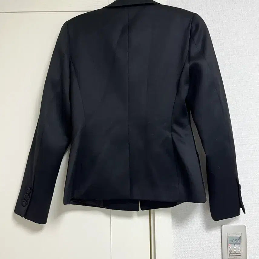 [BUNJANG] Black Silk Blend Tailored Jacket - Size S / 블랙 실크 자켓 S사이즈