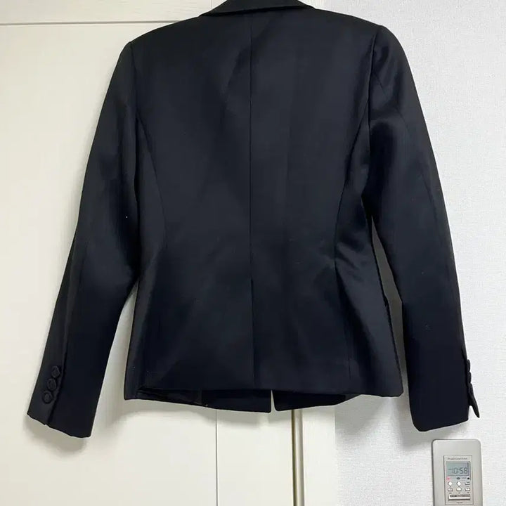 [BUNJANG] Black Silk Blend Tailored Jacket - Size S / 블랙 실크 자켓 S사이즈