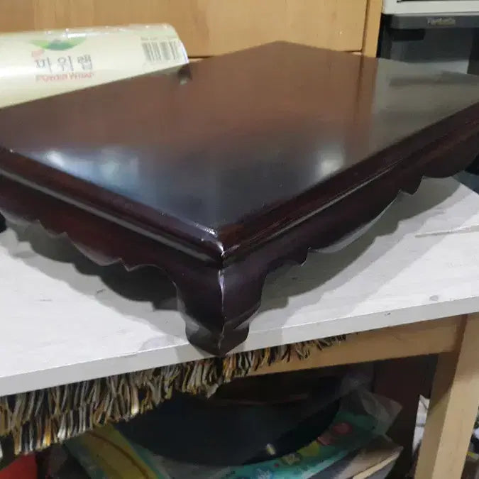 [BUNJANG] 1960s Walnut Color Wooden Stand or Tea Table / 1960 일본 월넛 색상의 좌대 혹은 차탁