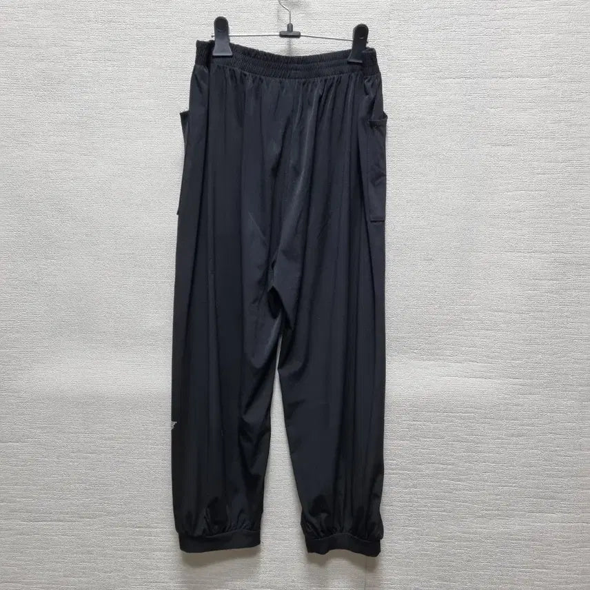 [BUNJANG] Black Cotton Wide-Leg Pants with Butterfly Embroidery / 바462 배기 바지