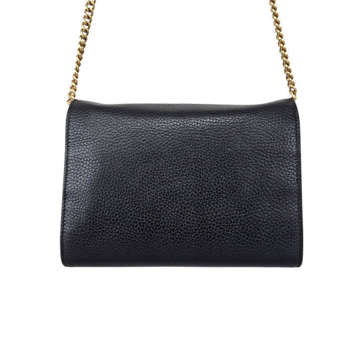 [BUNJANG] Gucci GG Leather Shoulder Crossbody Bag / 구찌 GG 레더 체인 숄더 크로스백