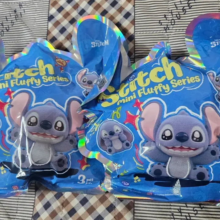 [BUNJANG] Stitch Fluffy Figure Set (2 Pieces) / 스티치 플러피 피규어 2개 세트