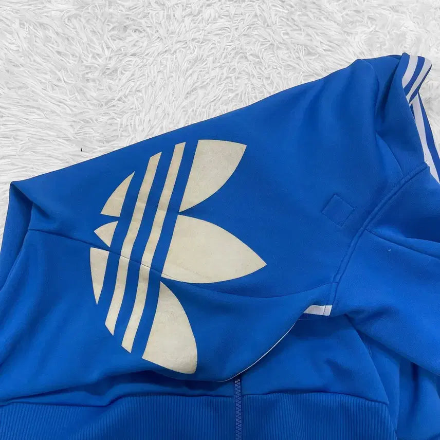 [BUNJANG] Adidas Hoodflock Hooded Track Jersey Blue / 아디다스 후드플락 후드 트랙 져지 블루