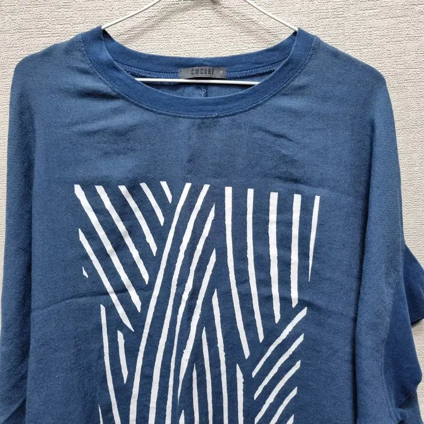 [BUNJANG] Short Sleeve T-Shirt - Blue / 바463 반팔 티셔츠 블루