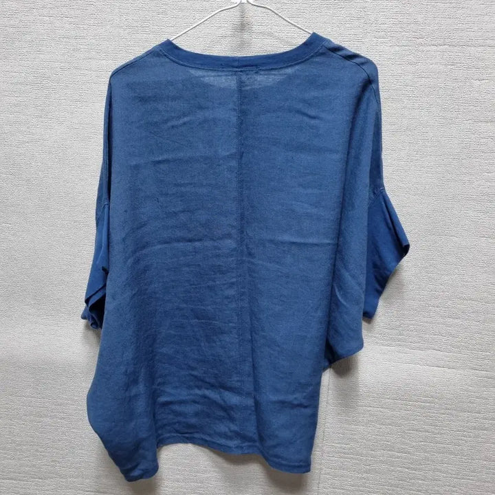 [BUNJANG] Short Sleeve T-Shirt - Blue / 바463 반팔 티셔츠 블루