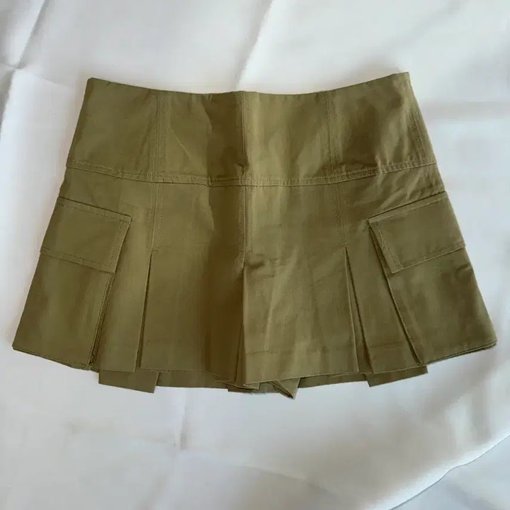 [BUNJANG] Zara Pleated Cargo Mini Skirt Shorts / 자라) 카고 플리츠 미니 스커트 반바지