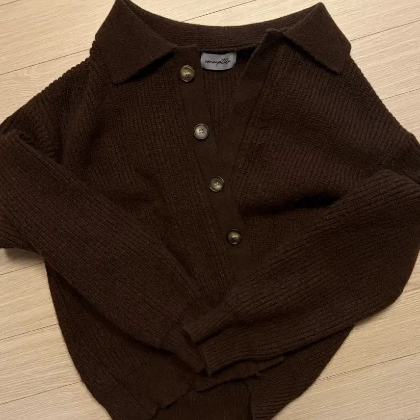 [BUNJANG] Conceptide Classic French Knit Cardigan M Size / 컨셉타이드 클래식 프렌치 니트 가디건 M size