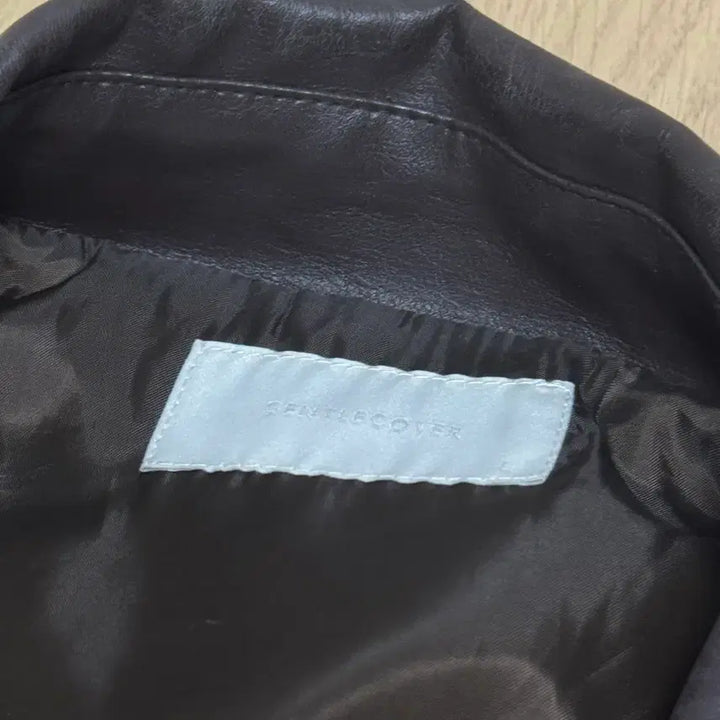 [BUNJANG] Brown Faux Leather Jacket / 브라운 레자자켓