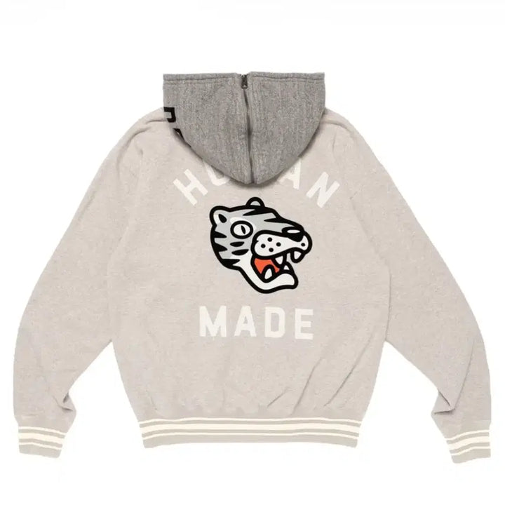 [BUNJANG] Human Made Grey Hooded Zip-Up / 휴먼메이드 후드집업 그레이