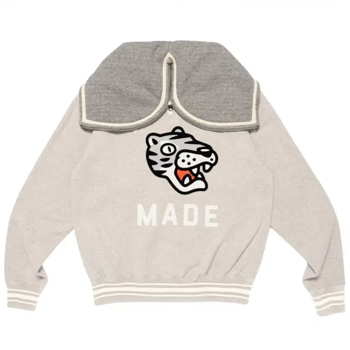 [BUNJANG] Human Made Grey Hooded Zip-Up / 휴먼메이드 후드집업 그레이