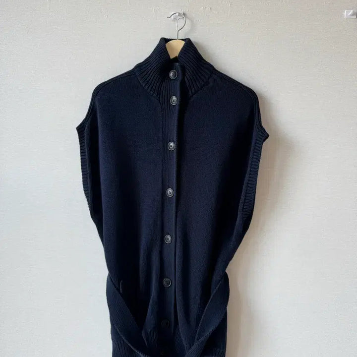 [BUNJANG] Polo Ralph Lauren Navy Belted Knit Vest S / (상태좋음) 폴로랄프로렌 네이비 벨티드 니트 조끼 S 66