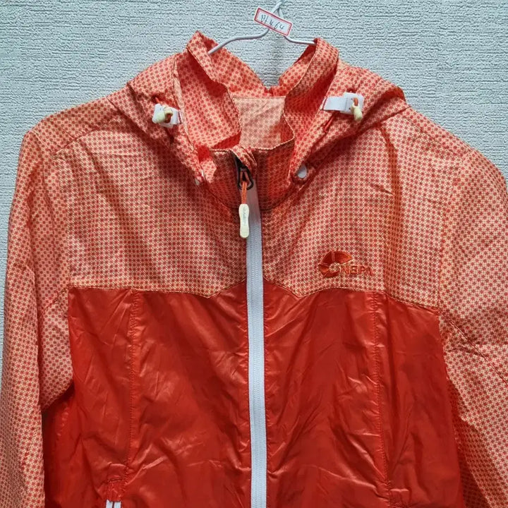 [BUNJANG] Orange Windbreaker Zip-Up Jacket / 바464 바람막이 집업