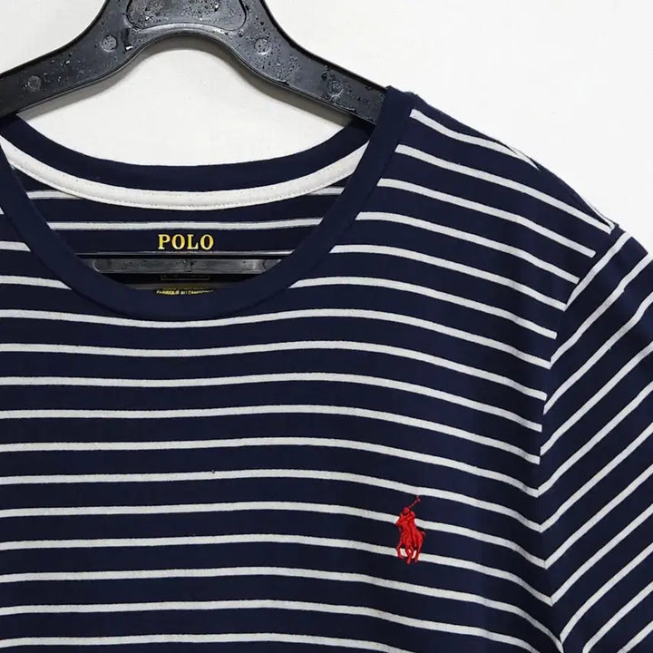 [BUNJANG] Polo Ralph Lauren Striped Short Sleeve T-Shirt Navy / 55~66 폴로 랄프로렌 스트라이프 반팔 티셔츠 네이비 (여성 추천)