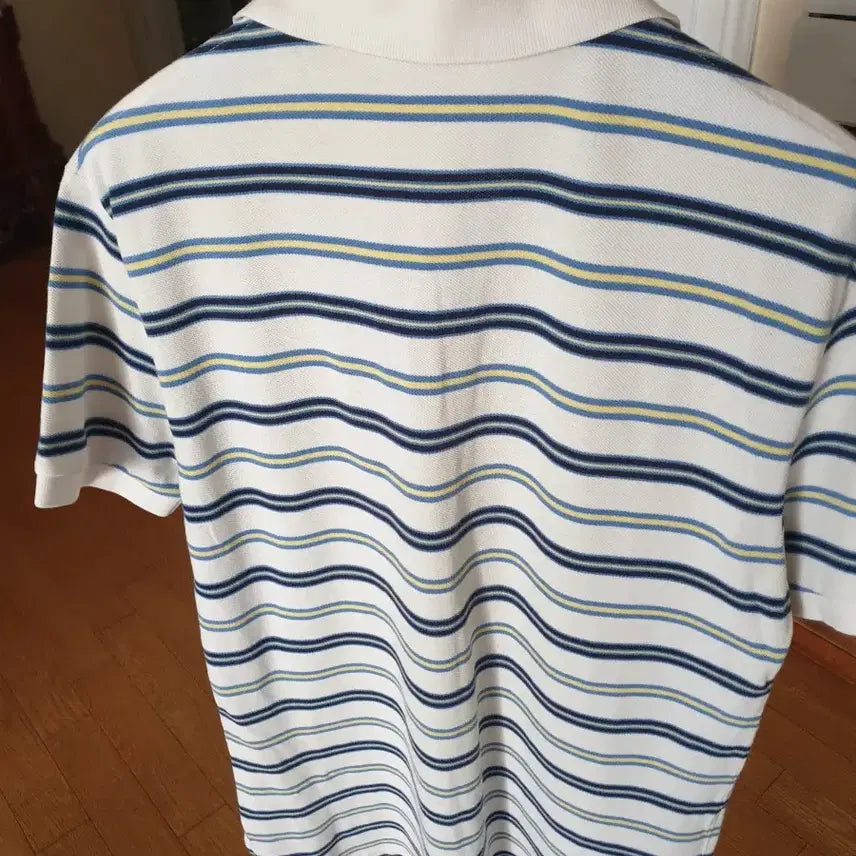 [BUNJANG] Polo Ralph Lauren Striped Cotton Polo Shirt - Medium / 폴로 랄프로렌 스트라이프 카라티 M