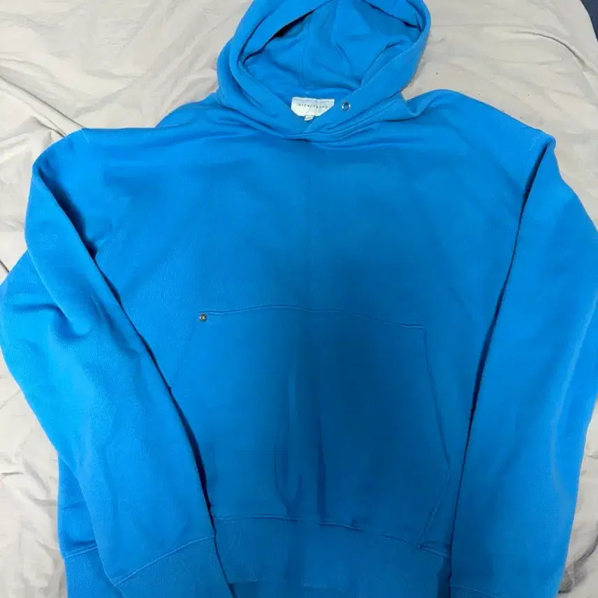 [BUNJANG] Intempo Mood Heavy Cotton Hoodie Turkish Blue / (105-110) 인템포무드 헤비코튼 후드 터키쉬 블루