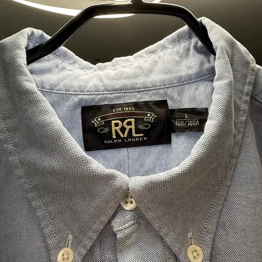 [BUNJANG] RRL Oxford Shirt Light Blue Slim Fit / rrl 옥스포드 셔츠 L