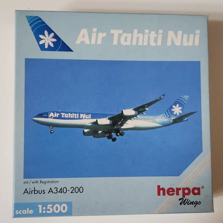 [BUNJANG] Herpa Air Tahiti A340-200 1:500 Scale Model / Herpa 에어 타히티 누이 A340-200 항공기 모형