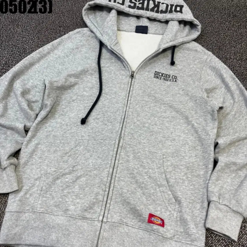 [BUNJANG] Dickies Fleece Lined Hooded Zip-Up Grey M / 디키즈 기모 후드집업 그레이m 0502