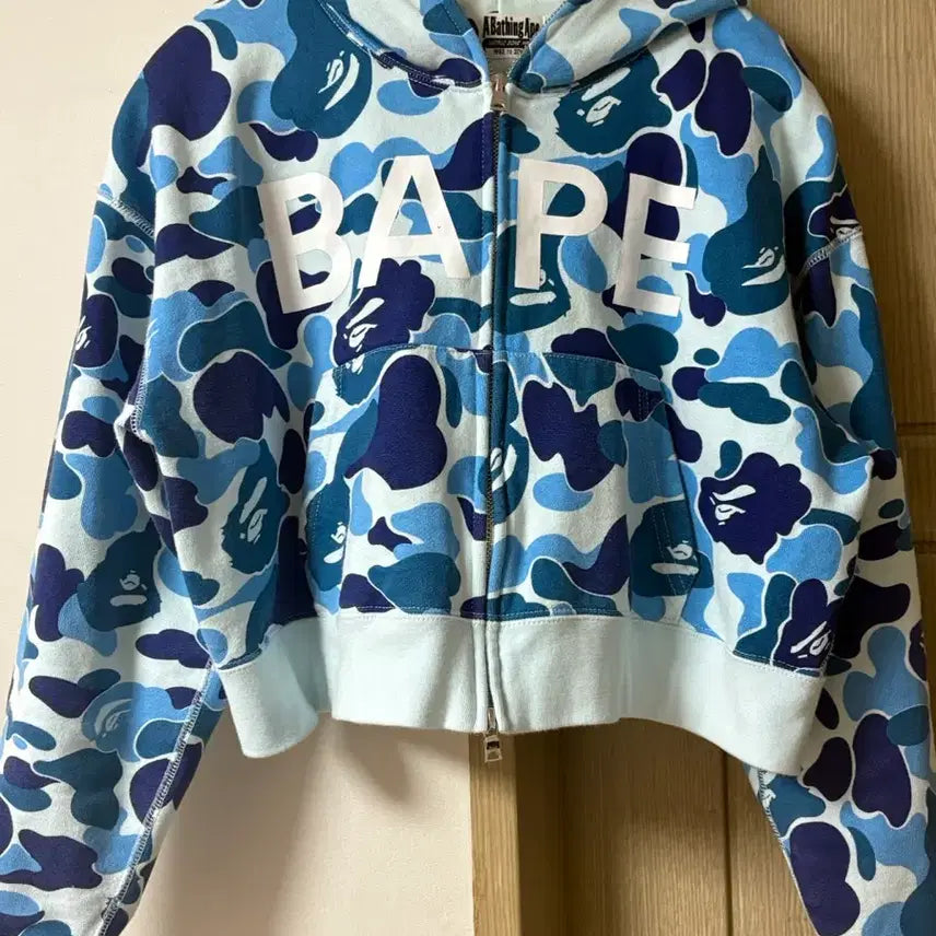 [BUNJANG] A Bathing Ape Crop Full Zip Hoodie M / (w) 베이프 크롭 후드집업 M