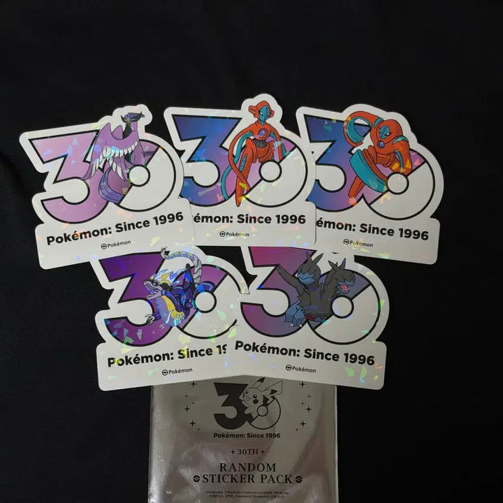 [BUNJANG] Pokemon 30th Anniversary Pop-Up Store Logo Sticker - Miraidon / 미라이돈 디헤드 프리져 테오키스 포켓몬 30주년 팝업 로고스티커 스티커