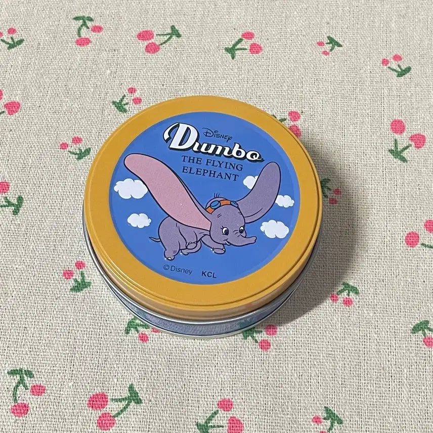 [BUNJANG] Disney Dumbo Flying Baby Elephant Round Tin Case / 하늘나는 아기코끼리 덤보 디즈니 원형 틴케이스