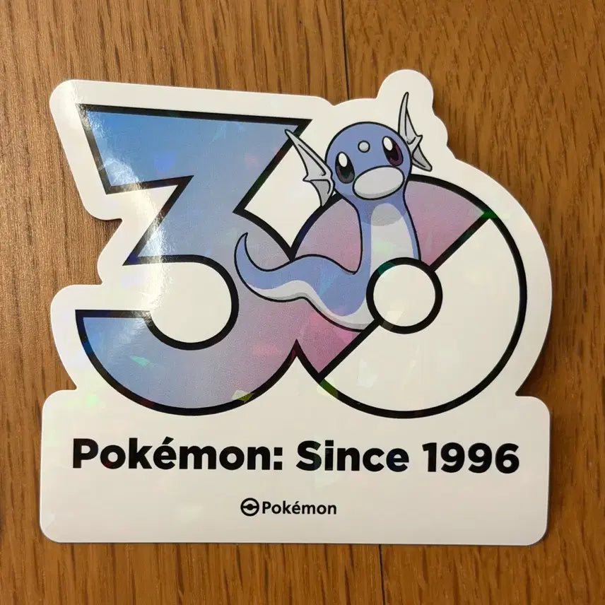 [BUNJANG] Pokemon 30th Anniversary Pop-Up Store Logo Sticker - Dratini / 세트5장) 한정판 포켓몬 30주년 팝업 1165종 로고스티커 스티커 미뇽