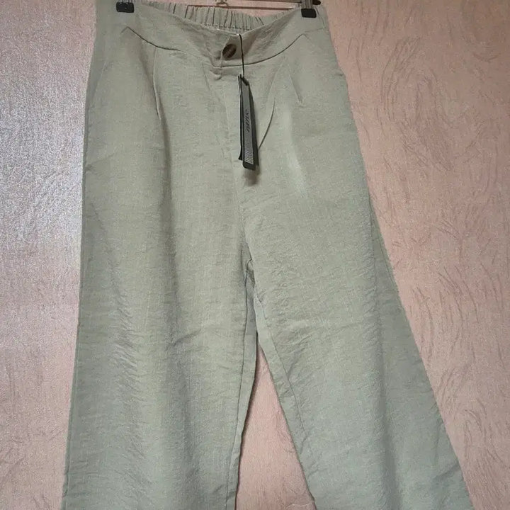 [BUNJANG] Linen Blend Wide Pants / 새상품)린넨 혼방 와이드 팬츠