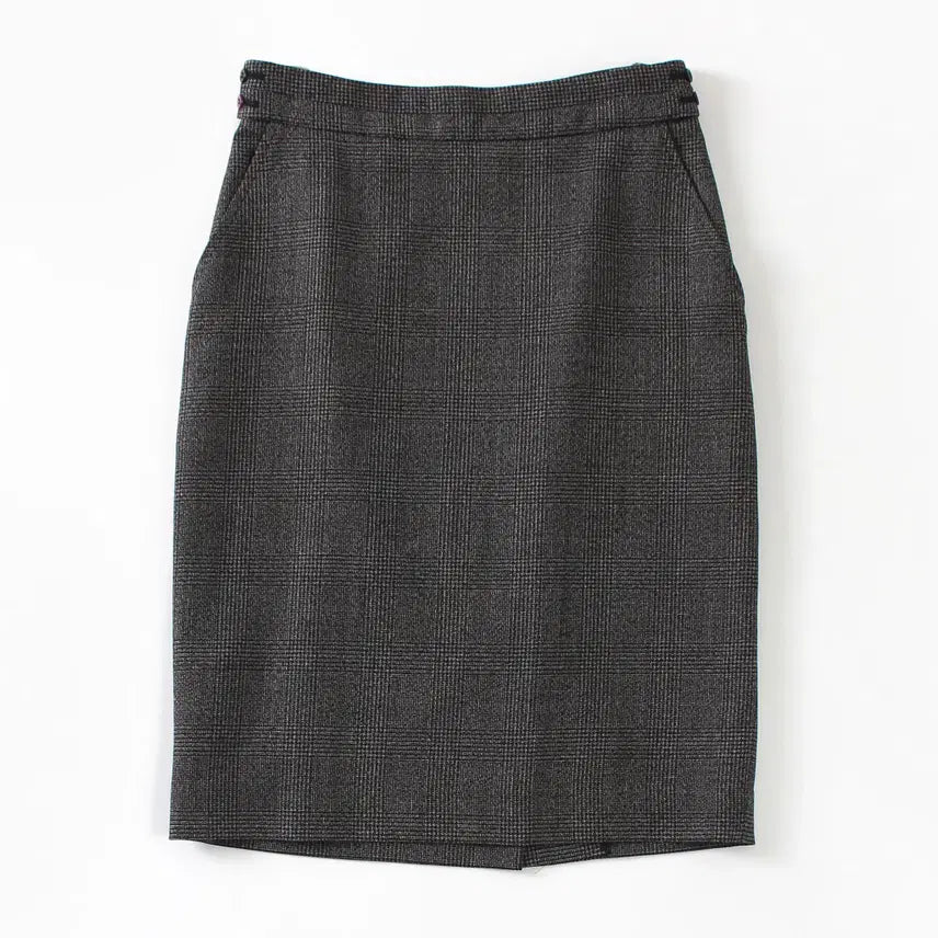 [BUNJANG] Paul Smith Black Label Classic Glen Check Wool Midi Skirt / 폴스미스 Pual Smith 블랙라벨 클래식 체크 미디 스커트