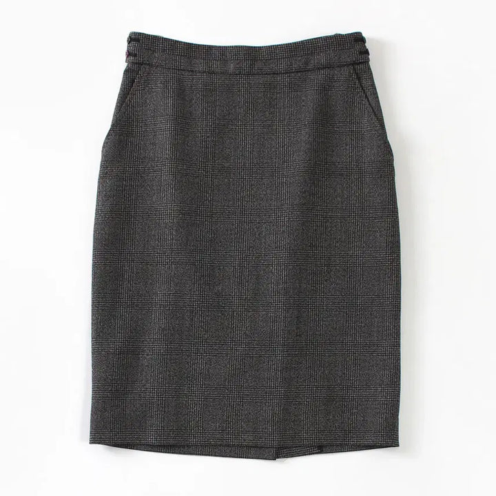 [BUNJANG] Paul Smith Black Label Classic Glen Check Wool Midi Skirt / 폴스미스 Pual Smith 블랙라벨 클래식 체크 미디 스커트