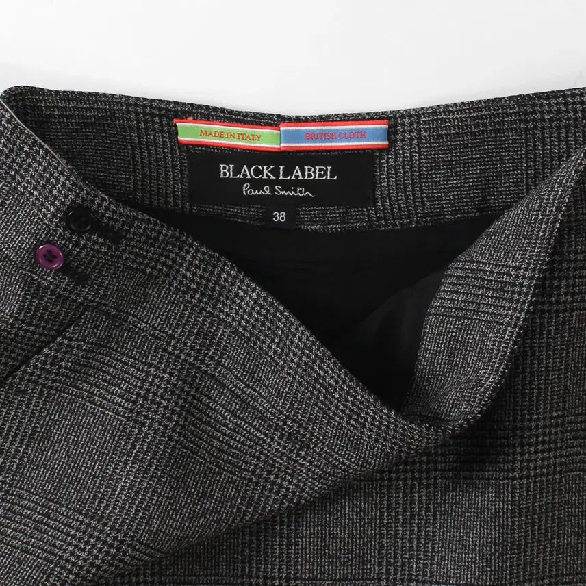[BUNJANG] Paul Smith Black Label Classic Glen Check Wool Midi Skirt / 폴스미스 Pual Smith 블랙라벨 클래식 체크 미디 스커트