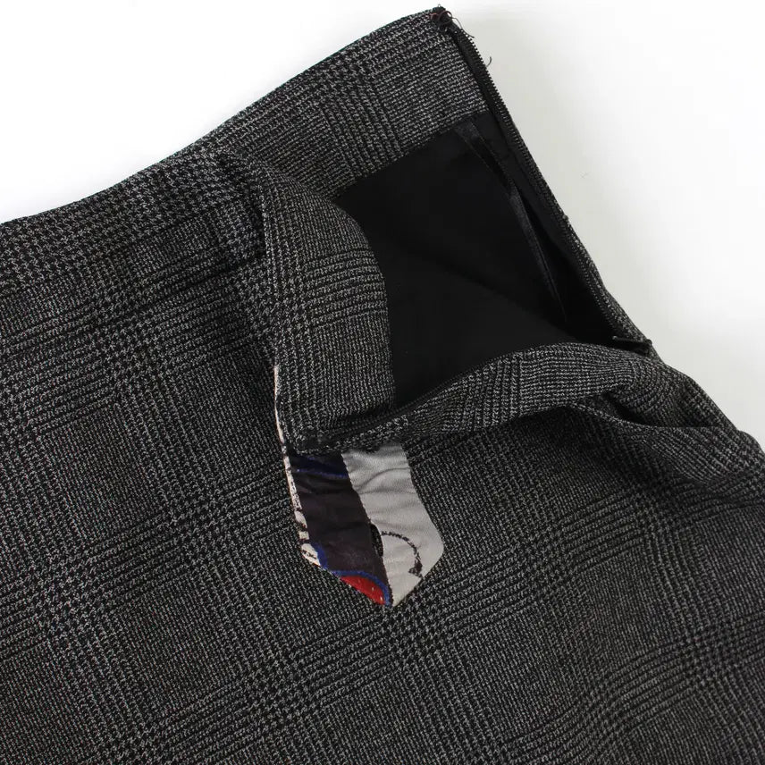 [BUNJANG] Paul Smith Black Label Classic Glen Check Wool Midi Skirt / 폴스미스 Pual Smith 블랙라벨 클래식 체크 미디 스커트