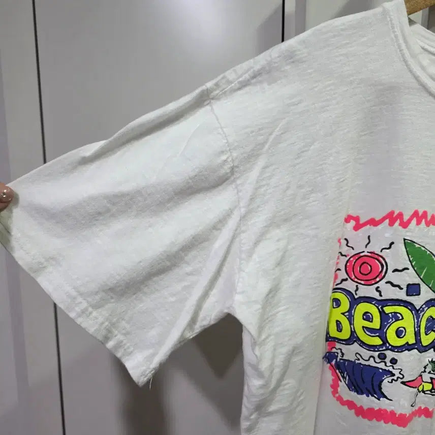 [BUNJANG] LINE Reach It! Printed Short-Sleeve T-Shirt / 라인 Reach It! 프린팅 반팔 티셔츠