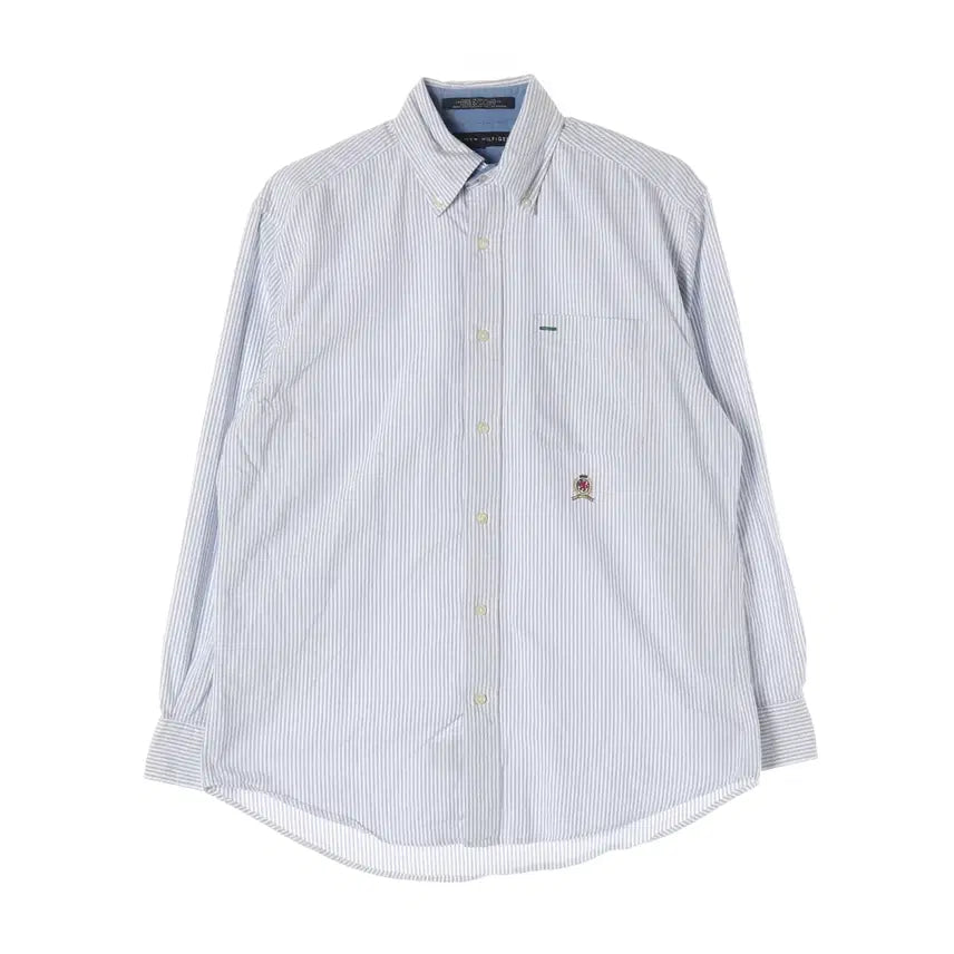 [BUNJANG] Tommy Hilfiger Striped Shirt White S / 타미힐피거 스트라이프 셔츠 화이트 S