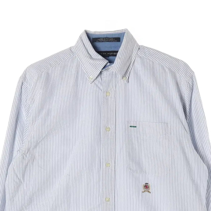 [BUNJANG] Tommy Hilfiger Striped Shirt White S / 타미힐피거 스트라이프 셔츠 화이트 S