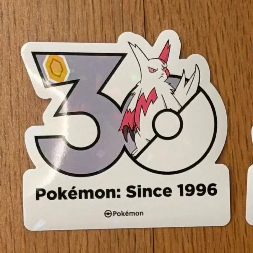 [BUNJANG] Pokemon 30th Anniversary Pop-up Store Logo Sticker - Charmander / 세트5장)한정판 포켓몬 30주년 팝업 1165종 로고스티커 스티커 브케인