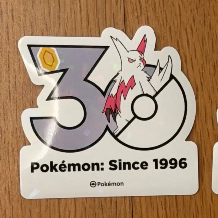 [BUNJANG] Pokemon 30th Anniversary Pop-up Store Logo Sticker - Charmander / 세트5장)한정판 포켓몬 30주년 팝업 1165종 로고스티커 스티커 브케인