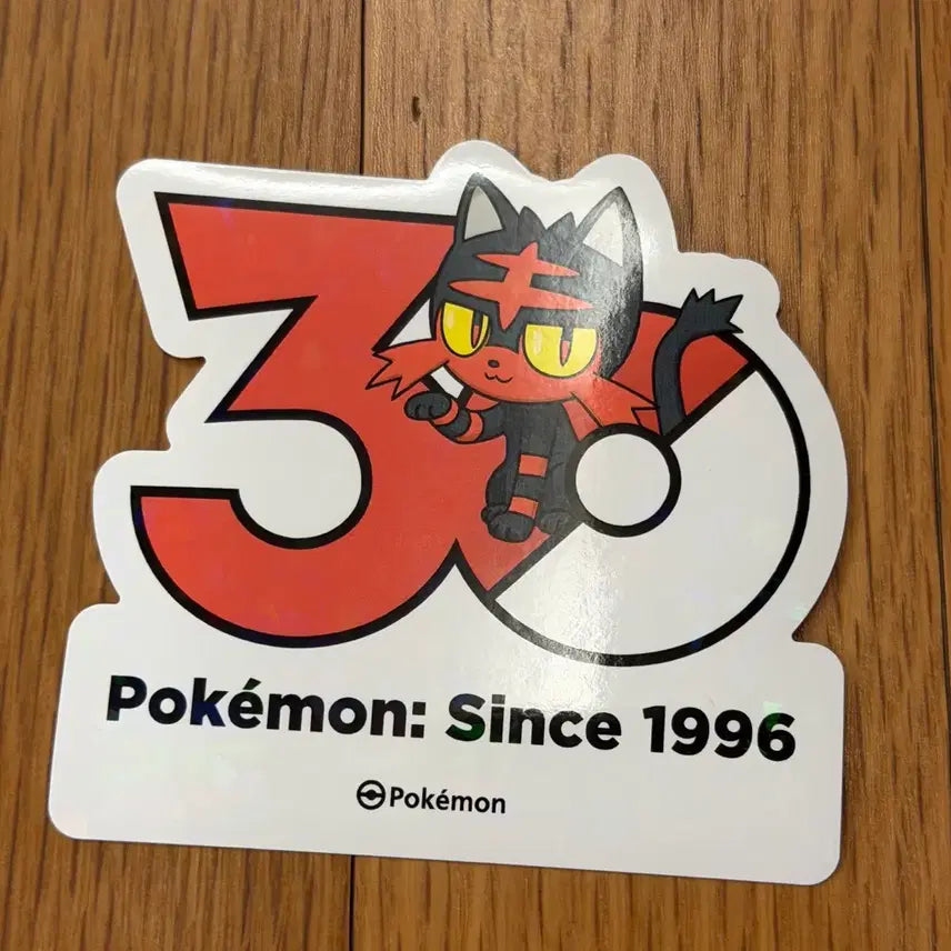 [BUNJANG] Pokemon 30th Anniversary Pop-up Store Logo Sticker - Fennekin / 한정판 포켓몬 30주년 팝업 1165종 로고스티커 스티커 냐오불