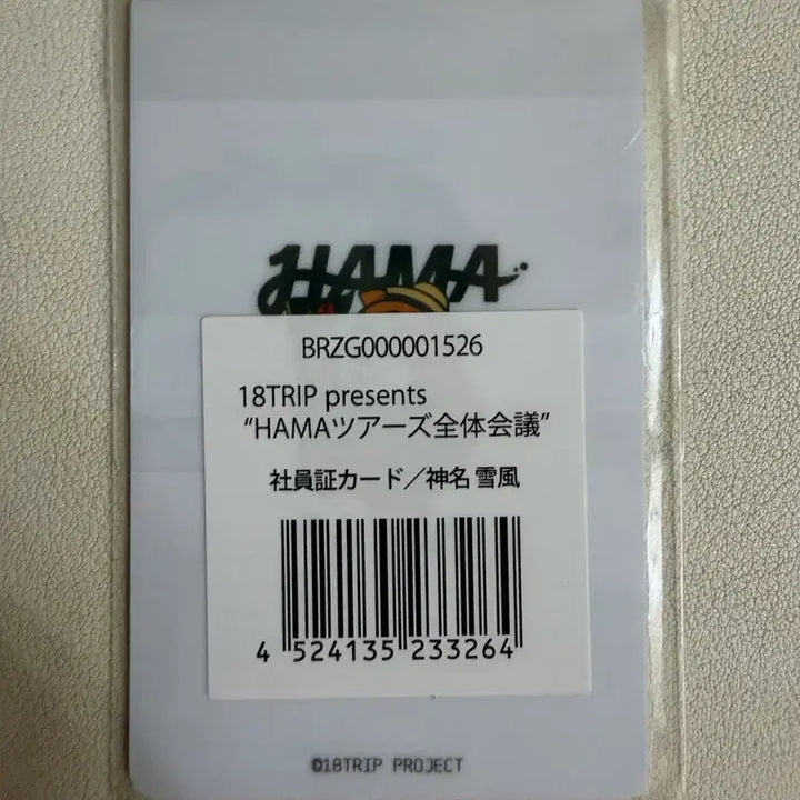[BUNJANG] 18trip AITRY Kamina Yukikaze ID Card / 18trip 에이트리 카미나 유키카제 사원증
